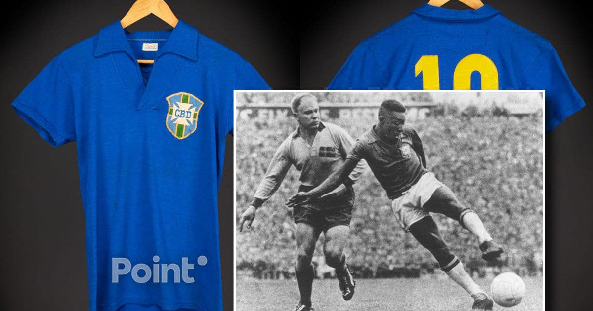 Tricoul lui Pelé din CM-1958 va fi vândut la licitație: estimare de peste 6 milioane $