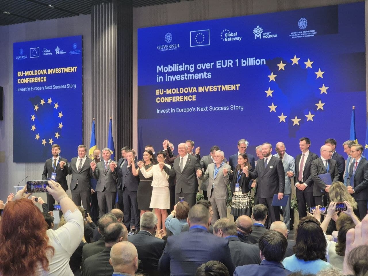 Investiții de peste 1 miliard de euro anunțate la conferința „Moldova – UE”
