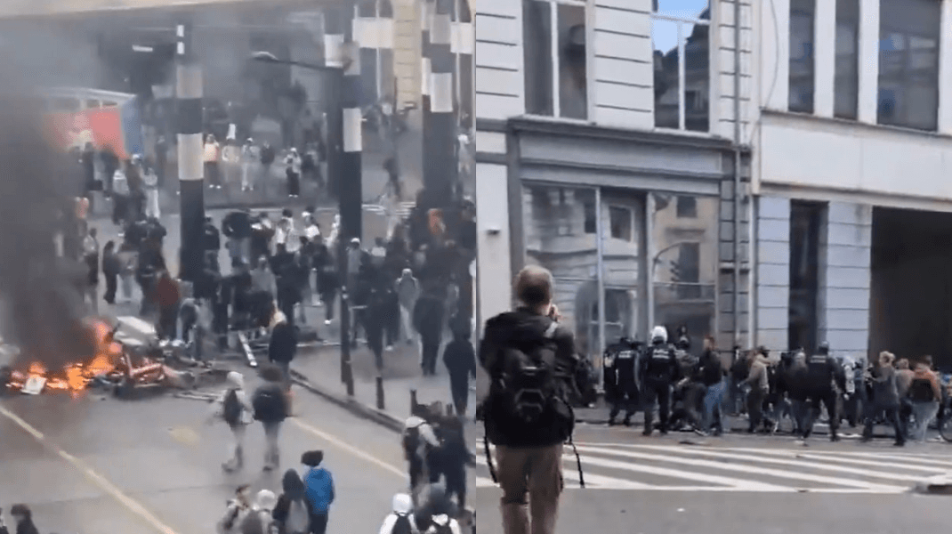 Proteste violente la Bruxelles împotriva reformelor educaționale