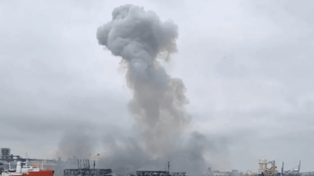 Alertă în Portul Constanța: drona maritimă a explodat, activat planul roșu