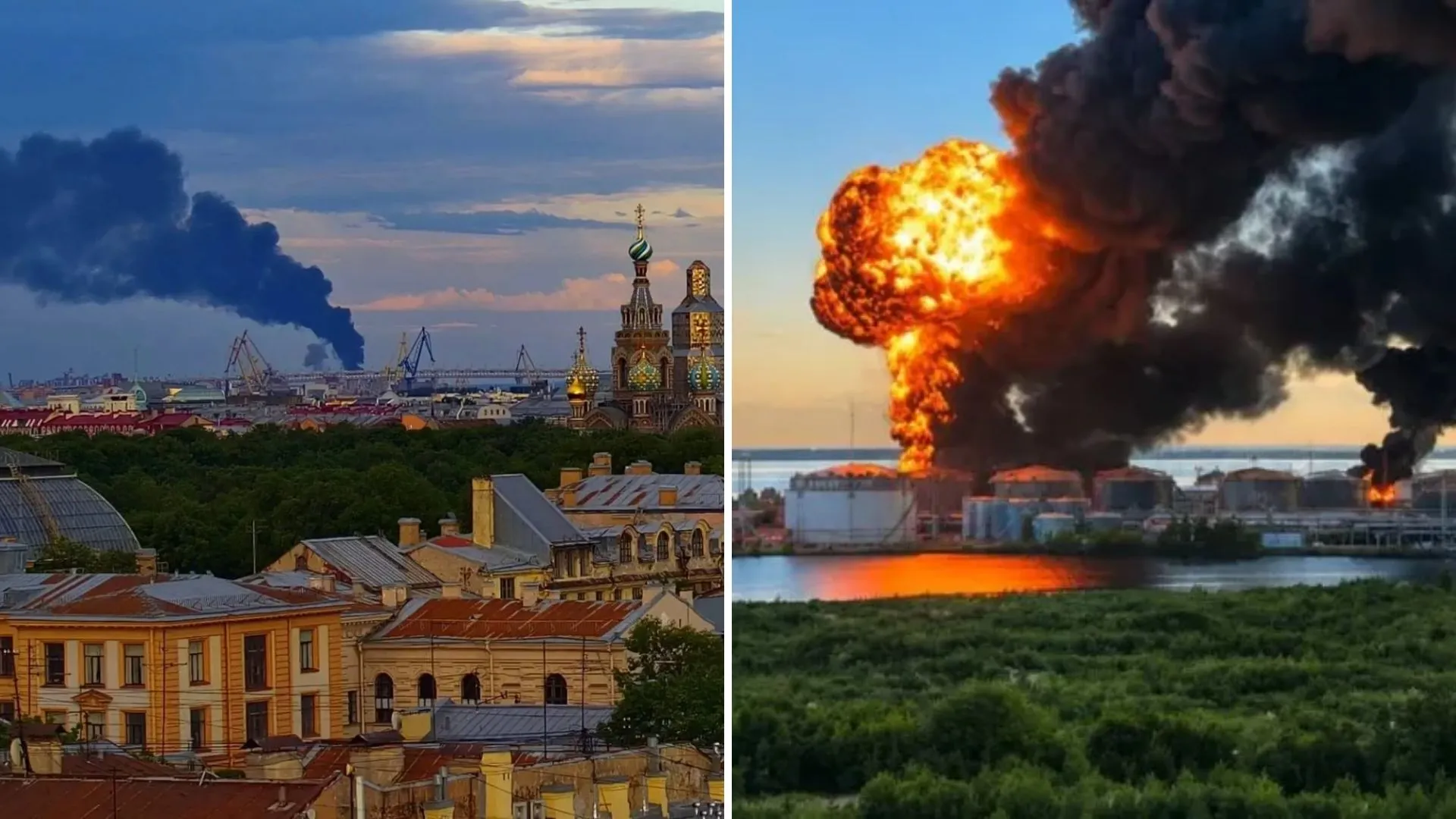 Flăcări și fum la Forumul Economic de la Sankt Petersburg: atacul Ucrainei asupra unui terminal petrolier