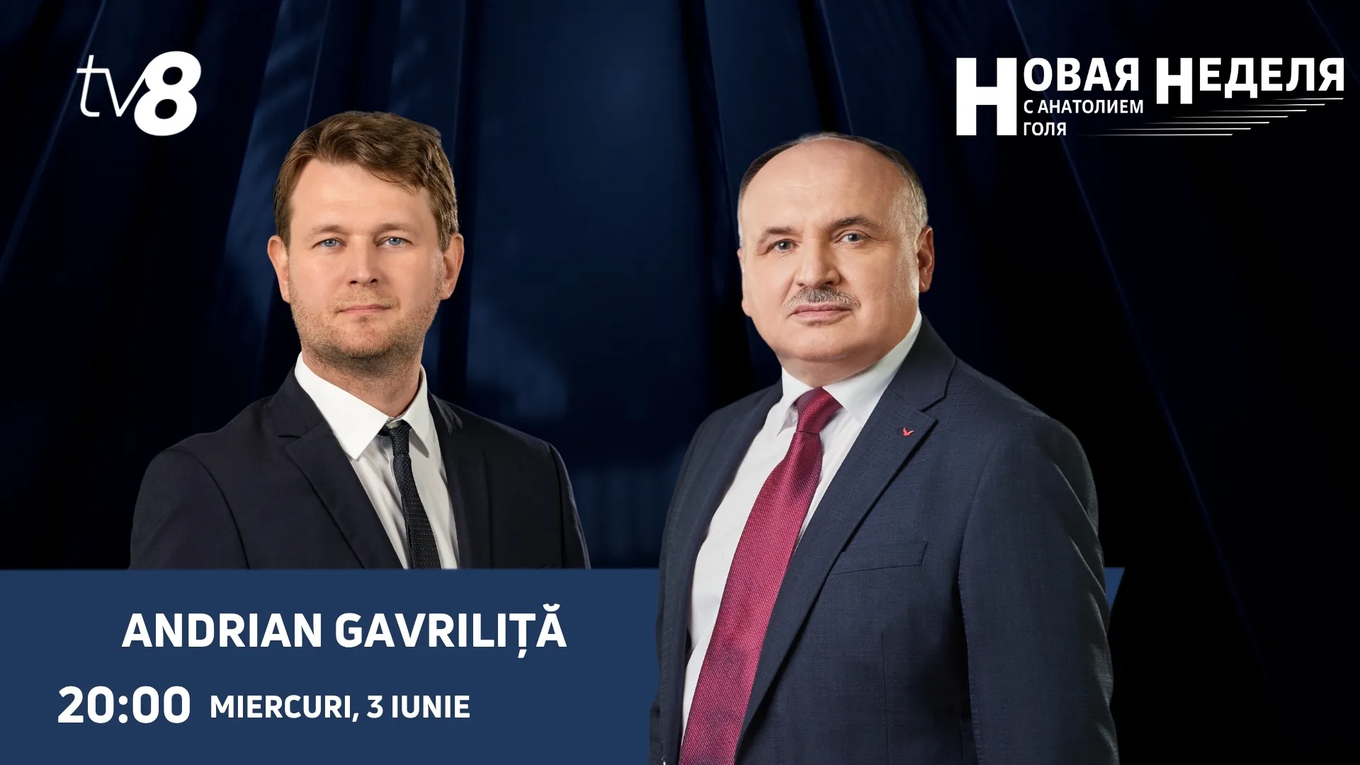 /LIVE/ Andrian Gavriliță, Ministrul Finanțelor, la „Новая неделя” de la TV8