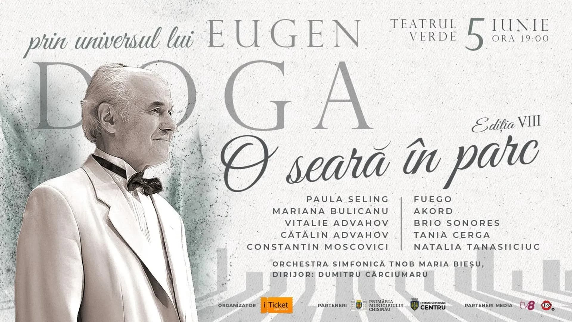 O seară dedicată lui Eugen Doga: artiști selectați pentru un omagiu special