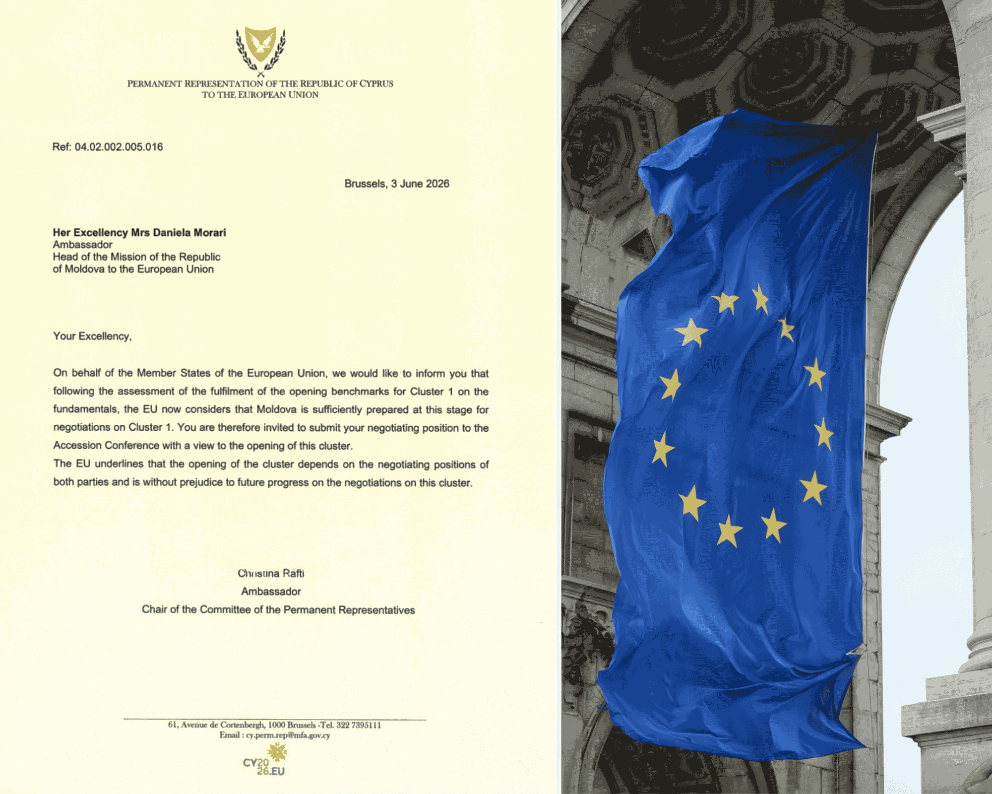 UE confirmă pregătirea Republicii Moldova pentru negocierile pe Clusterul 1