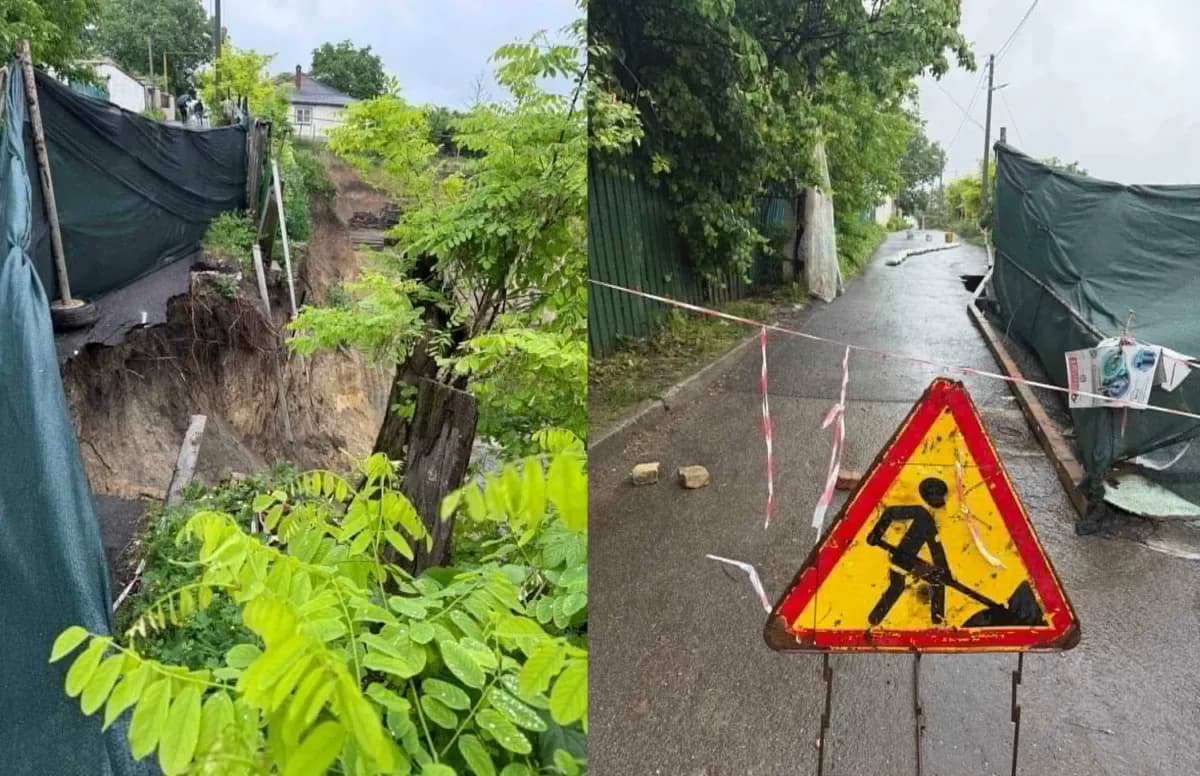 Surparea unei străzi în Ialoveni: autoritățile au convocat o ședință de urgență