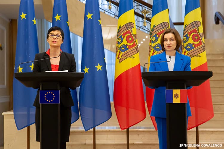 Conferință de presă cu Maia Sandu și comisarul european Marta Kos — imagine 2
