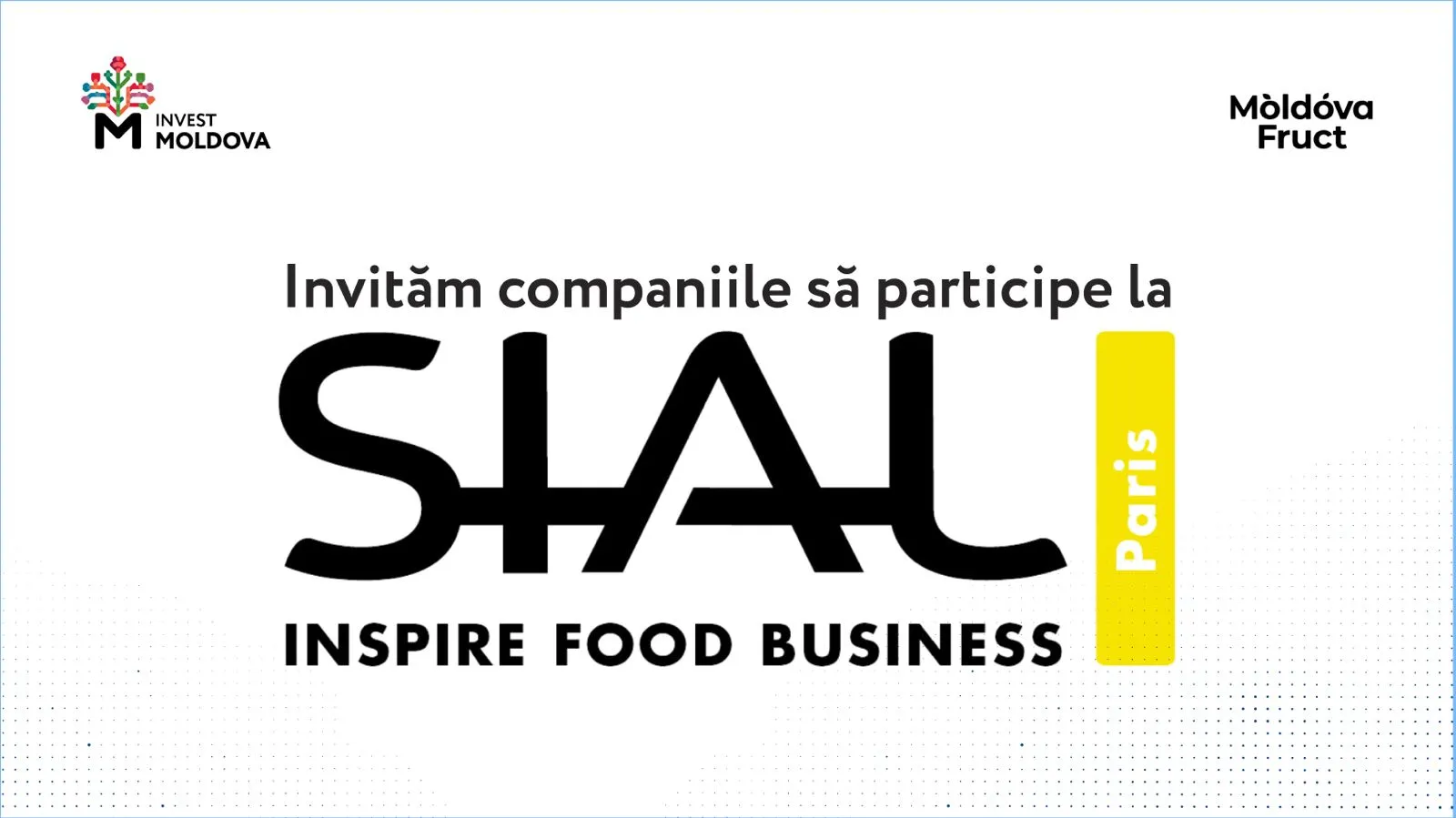Produsele moldovenești vor fi prezentate la SIAL Paris 2026