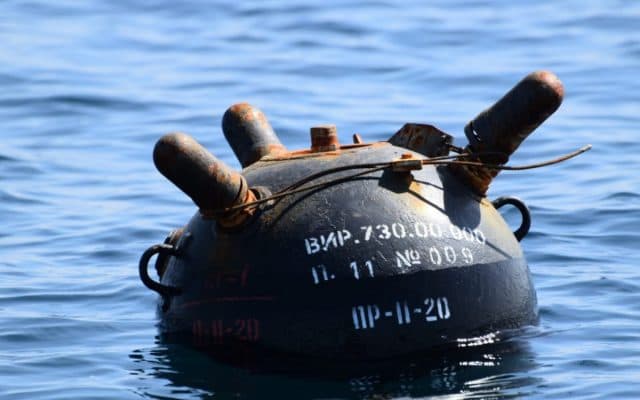 Mina marină neutralizată pe plaja dintre Vama Veche și 2 Mai, 3 iunie